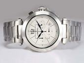Cartier Pasha de Cartier w31074M7 Mens Stainless Steel Case Round Watch