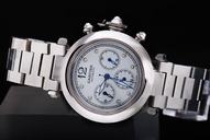 Cartier Pasha de Cartier w31074M7 White Dial 36mm Automatic Watch