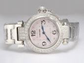 Cartier Pasha de Cartier W31075M7 Quartz Round Pink Dial Watch