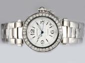 Cartier Pasha de Cartier W31078M7 36mm White Dial Automatic Watch