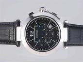 Cartier Pasha de Cartier W3108555 Quartz Chronograph Black Dial 42mm Watch