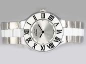Cartier Pasha de Cartier W31089M7 Round Silver Stainless Steel Strap Watch