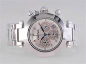 Cartier Pasha de Cartier W31089M7 Stainless Steel Case Mens Round Watch