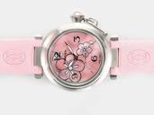 Cartier Pasha de Cartier W3109599 Womens 36mm Pink Cow Leather Strap Watch
