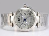 Cartier Pasha de Cartier W3140007 Mens Stainless Steel Bezel Watch