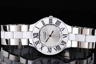 Cartier Pasha de Cartier WJ124020 Round Stainless Steel Case White Dial Watch