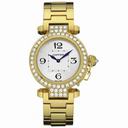 Cartier Pasha Diamond 18kt Yellow Gold Ladies Watch WJ11945G