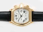 Cartier Roadster 2510 White Dial Stainless Steel Case 40x47mm Watch
