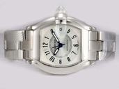 Cartier Roadster W62001V3 Mens 38mm Stainless Steel Case Watch