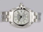 Cartier Roadster W62001V3 Silver Stainless Steel Strap Mens Square Watch