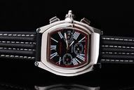 Cartier Roadster W62001V3-W458 Stainless Steel Case 33x47mm Black Dial Watch