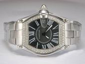 Cartier Roadster W62004V3 Silver Stainless Steel Strap Mens Watch