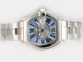 Cartier Roadster W62017V3 Stainless Steel Case Mens Stainless Steel Bezel Watch