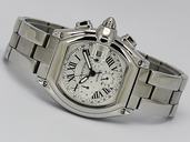 Cartier Roadster w62019x6 40x47mm White Dial Automatic Watch