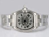 Cartier Roadster W62025V3 Stainless Steel Case 38mm White Dial Watch