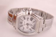 Cartier Roadster W62025V3 White Dial Stainless Steel Case 40x47mm Watch