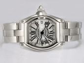 Cartier Roadster W62032X6 Silver Stainless Steel Strap 38mm Mens Watch