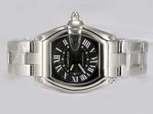 Cartier Roadster W62041V3 Mens Silver Stainless Steel Strap 38mm Watch