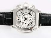 Cartier Roadster wE500260 Stainless Steel Case Stainless Steel Bezel Mens Watch