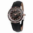 Cartier Ronde Croisiere Automatic Gray Dial Black Leather Men's Watch W2RN0005