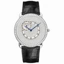 Cartier Ronde Louis Cartier Diamond Pave 18 kt White Gold Men's Watch WR007003