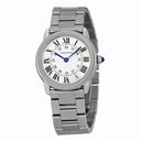 Cartier Rondo Solo Small Silver Dial Stainless Steel Watch W6701004