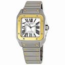 Cartier Santos 100 Extra Large 18kt Yellow Gold and Steel Men's Watch W200728G