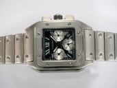 Cartier Santos 100 w200737g Silver Stainless Steel Strap Mens Stainless Steel Bezel Watch