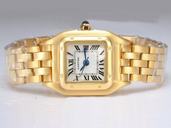 Cartier Santos 100 W200737G Stainless Steel with 18k Gold Bezel Womens Watch