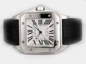 Cartier Santos 100 w20073x8 38x38mm Stainless Steel Case Watch
