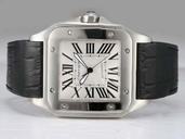 Cartier Santos 100 w20073x8 Automatic Stainless Steel Bezel White Dial Watch