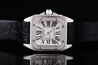 Cartier Santos 100 W20073X8 Stainless Steel Case 29x40mm Mens Watch