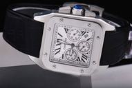 Cartier Santos 100 W20090X8 Mens 40mm Stainless Steel Case Watch