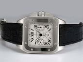 Cartier Santos 100 W20090X8 Stainless Steel Case 43x43mm Womens Watch