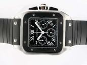 Cartier Santos 100 W20090X8 Stainless Steel Case Stainless Steel Bezel Watch