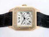Cartier Santos 100 W20096Y1 38x38mm Mens Stainless Steel Case Watch