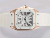 Cartier Santos 100 W20129U2 Stainless Steel Case Womens Watch