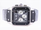 Cartier Santos 100 W2020005 38x38mm Stainless Steel Case Mens Watch