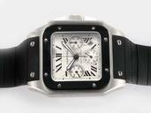 Cartier Santos 100 W2020008 Automatic Square White Dial Watch