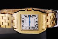 Cartier Santos 100 w25063x9 Mens 33x47mm Gold Stainless Steel Strap Watch