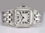 Cartier Santos 100 wf9003y8 Square Mens Stainless Steel Case Watch