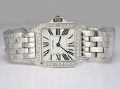 Cartier Santos 100 wf9003y8 Stainless Steel Case Square Womens Watch