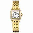 Cartier Santos Demoiselle 18kt Yellow Gold Diamond Ladies Watch WF9001Y7