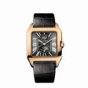 Cartier Santos Dumont Gray Galvanized Flinque Dial Men's Watch W2020068