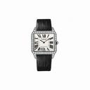 Cartier Santos-Dumont Diamond Bezel Manual Wind 18 kt White Gold Men's Watch WH100651