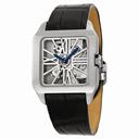 Cartier Santos-Dumont Skeleton Dial 18 kt White Gold Men's Watch W2020033