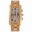 Cartier Tank Americaine 18kt Yellow Gold Chronograph Men's Watch W26058K2