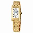 Cartier Tank Americaine 18kt Yellow Gold Ladies Watch W26015K2