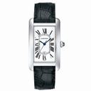 Cartier Tank Americaine Automatic Silver Dial 18 kt White Gold Men's Watch W2603256