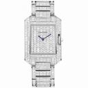 Cartier Tank Anglaise Baguette Diamond Pave Dial 18kt White Gold Unisex Watch HPI00585